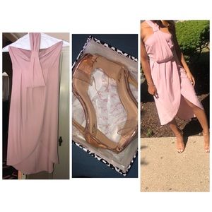 pink fancy dress. WORN once